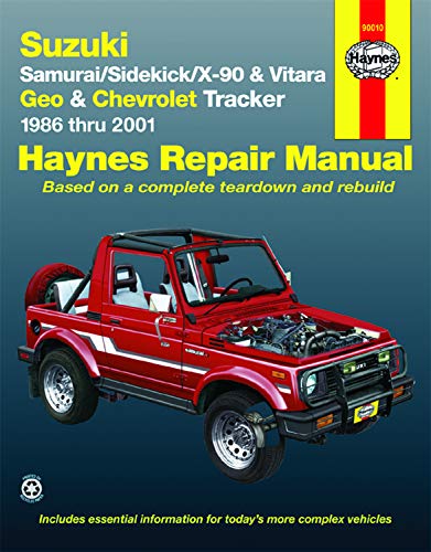 Suzuki 4WD, Geo Tracker, Chevrolet Tracker 1986-2001 Repair Manual