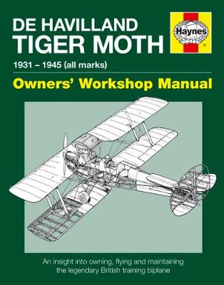 Book cover for product 9780857338365 De Havilland Tiger Moth Manual Pb