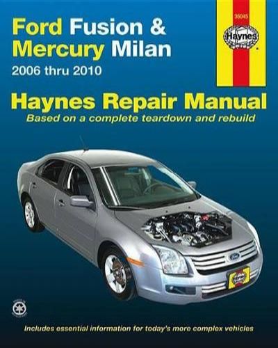 Book cover for product 9781563928901 Ford Fusion & Mercury Milan Automotive Repair Manual