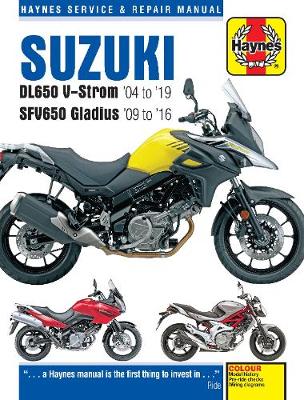 Book cover for product 9781785214363 Suzuki DL650 V-Strom & SFV650 Gladius (04 - 19)