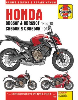 Book cover for product 9781785214615 Honda CB650F & CBR650F, CB650R & CBR650R (14 - 19)