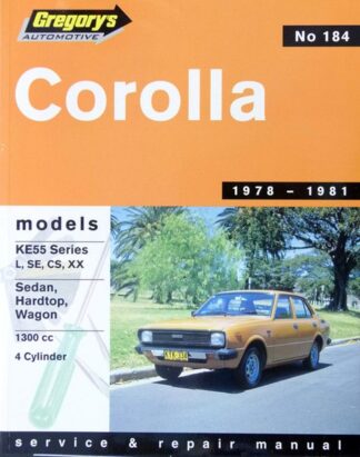 Toyota Corolla KE55 1978-1981 Repair Manual