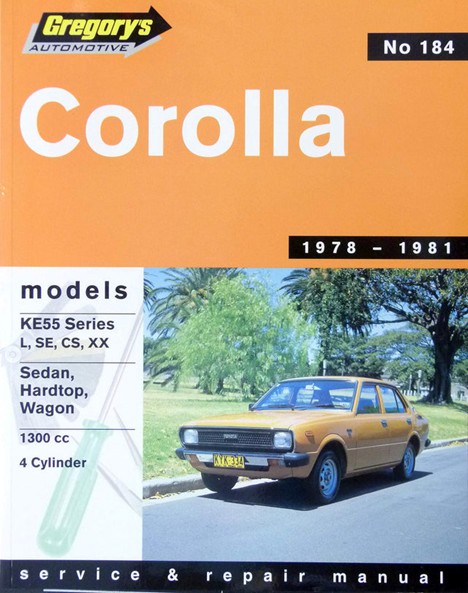 Toyota Corolla KE55 1978-1981 Repair Manual